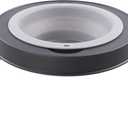 Dexas Pets Single Elevated Pet Feeder/Pet Bowl, Large/ 4 Cup Capacity, Light Gray