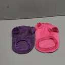 2 Pack XXS Dog Sweater, Tiny Dog Sweaters for Small Dogs Girl (1-3lb), Warm Soft Puppy Clothes for New Puppies, Cute Extra Small Doggie Clothes for Chihuahua Yorkie Cat Pet Apparel,XXS (Rose,Purple)