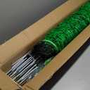 Electric Fence Netting, 164'L x 35.4" H Movable Livestock Nets for Sheep, Hogs, Cattle, PE Net Fencing Kit with 14 Posts Double Spiked, Electric Fencing for Backyards, Homesteaders, Farms Ranches