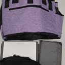 ZIOZERTT Cleaning Caddy Bag,Large Cleaning Supplies Organizer with Handle for Housekeepers,Purple