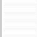 Unpunched Line Paper - 100 Sheets/200 Pages Loose Leaf Paper Line Refills, Letter Size, 100gsm, White, 8.5" x 11"