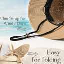 FURTALK Beach Hats for Women Summer Straw Sun Hat Wide Brim Crochet Hats (L)