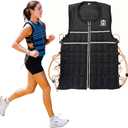 Hyperwear Hyper Vest ELITE Thin Weighted Vest, Black, XL, 10 lb