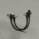 SUNGUY USB C to USB C Right Angle Cable 0.5FT, 2Pcs 60W Short Fast Charging 90 Degree USBC to USBC Cable Compatible with iPhone 17 16 15 Pro Max, MacBook Pro, iPad Pro, Galaxy S25/S24