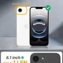 Miracase for iPhone 17e Case & iPhone 16e Case, Full-Body Phone with Built-in Glass Screen Protector, [Magnetic with MagSafe] Military Drop Proof 17 E/ 16 E Cover Bumper 6.1 inch, Matte Clear