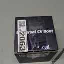 CVS18 CV Boot Split Constant Velocity Joint Gaiter Boot Replacement Kit, Includes 2 Stainless Steel CV Boot Clamp, Black