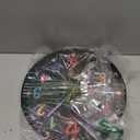 Learning Wall Clock, 12 Inch Classroom Clock, Battery Operated Silent Analog Wall Clocks for Bedroom Classroom Decor, Homeschool Supplies Telling Time Teaching Clocks for Kids, Black