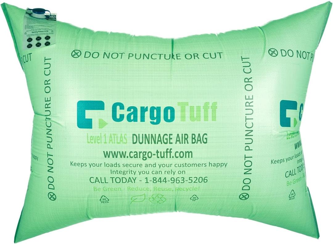 IDL Packaging 36" x 48" Dunnage Airbags, Woven Polypropylene, Level 1 - Fill The Void in Trucks and Intermodal Shipments, Reusable - Cargo Securing Solution for Container Stuffing