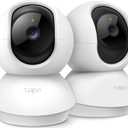 Tapo 2K Pan/Tilt Security Camera for Baby Monitor, Dog Camera w/Motion Detection, 2-Way Audio Siren, Night Vision, Cloud&SD Card Storage, Works w/Alexa & Google Assistant, 2-Pack (Tapo C210P2)