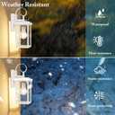 BesLowe 2-Pack Outdoor Wall Light Fixtures, Exterior Lighting Fixtures Wall Mount, Waterproof Porch Lights Outdoor Wall Sconces Lanterns, Modern Outside Lights for House Front Door Garage, White