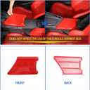 Armrest Box Panel Cover Compatible with Chevrolet Corvette C8 2020-2026, ABS Center Console Armrest Container Storage Tray Protection Cover Cover (Red)