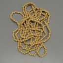 WILLBOND 16 Feet Christmas Wood Bead Garland Wooden Bead Garland for Christmas Tree Holiday Decoration (Wood Color)