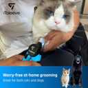 iToleeve LED Dog Nail Clipper with Light, Illuminates Nails or Bloodline for Safe and Easy Trimmers, Extra Sharp for Thick Nails, Quick Sensor, Avoid Over Cutting Toenail, for Cats & Dogs