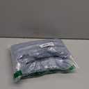 decorUhome Cozy Faux Fur Throw Pillow Covers 18x18 Set of 2 Decorative Soft Plush Striped Modern Farmhouse Boho Couch Pillow Cases with Velvet Back for Sofa Bed Living Room, Grey Blue