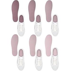 Velmitten 6 Pairs No Show Socks Sockless Shoe Liner Washable Barefoot Shoe Insoles No Slipping Inserts for Women Man(Nude Style)
