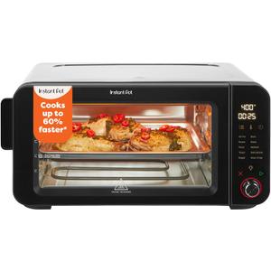 Instant Pot No Preheat Required* 6-Slice Air Fryer Toaster Oven with InstantHeat Technology, 10-in-1, Air Fry, Roast, Bake, Sear Crisp, Toast, Bagel, Broil, Dehydrate, Reheat, and Make Pizza
