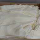 Fixwal 120 Inch [for 60-80'' Tables] Ivory Round Tablecloth, 6 Pack Round Table Cloth Polyester Fabric Washable Table Covers for Wedding, Party, Banquet, Dining, Birthday Events