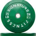 Olympic Bumper Plates, 2" Weight Plates for Strength Training & Weightlifting, Pairs, Sets or Sets with 7FT Barbell, Multiple Options