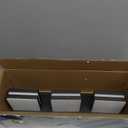 JZEKVN Modern LED Small Bathroom Lights Fixtures 3-Light,Metal Black Acrylic Wall Lighting,Vanity Lights for Bathroom Over Mirror 6000K 16in