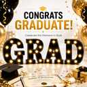 Graduation Decorations LEDMarquee Light Up Letters 'Grad ' - Graduation Party Decor for Kindergarten Preschool High School College Graduation