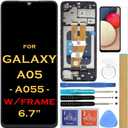 Screen Replacement LCD Display Touch Digitizer Assembly for Samsung Galaxy A05 A055 SM-A055F SM-A055F/DS SM-A055M 6.7"