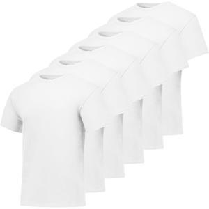 Hanes Men's Short Sleeve T-Shirt Pack, Big & Tall, Crewneck Cotton T-Shirts for Men, Value Packs (White, XXXL)