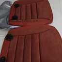 KAYI Pack of 2 Car Seat Cover, Memory Foam Car Seat Cushion, Non-Slip Bottom Breathable Car Seat Cover, Relieve Tailbone Pain, Suitable for 95% of Vehicles (Red)