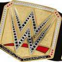 Mattel WWE Championship Title, Undisputed WWE Universal Championship Role-Play & Costume Accessory, Wearable Leather-like Belt 3+ Feet