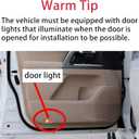 3 x 4 Pack Car Door Lights Logo Projector, LED Door Projector Lights Compatible with 1/3/4/5/6/7/X1/X2/X3/X4/X5/X6/M/Z/GT Series Car Accessories, Puddle Lights Ghost Shadow Welcome Light