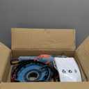 7 Inch Concrete Grinder Set, with Dust Extraction Shroud and Diamond Grinding Wheel, Tile Adhesive Removal Machine