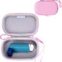 MGZNMTY Asthma Inhaler Holder Case, Storage and Travel Handy Inhaler Case for Adults and Kids (ONLY CASE) (Pink) (small)