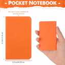 Harloon 100 Pack Mini Notebook Bulk 4 x 2.5 Inches Small Pocket Notepad Blank Lined Wallet Memos Journal Employee Appreciation Gifts for Coworker Staff Team Teacher Office School, 60 Pages(Orange)
