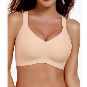 Gailife Womens Wireless Push Up Bras for Women No Underwire Seamless Full Coverage Supportive T Shirt Everyday Bras, Size 2XL