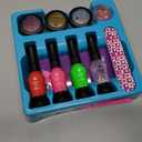 Nail Art Studio for Girls - Birthday Gift - Nail Polish Kit for Kids Ages 7-12 Years Old - Girl Gifts Ideas - Gift Set - Girly Stuff - Polish, Pens, Glitter, Stickers, Gems, Filer - 8 9 10 11 12 Years