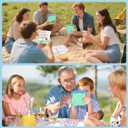 Wkchxd 4 PCS Card Holders for Playing Cards, Playing Card Holder for Kids Adults Arthritis Little Hands,3 Layers Stand Foldable Card Holder for Card Games Parties Travel Family Game Night (Green)