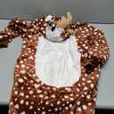 Kid Reindeer Onesie Pajamas Deer Christmas Halloween Costume Boy Girl Animal Onepiece, Dot Deer, 130cm (8-9 Years)