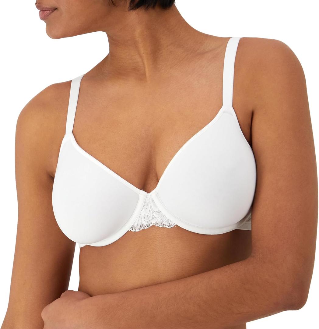 Bali Women's Breathe Modal T-Shirt Bra, Breathable Lightweight Underwire Bra, Convertible Straps (38DD)