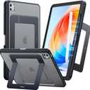 TORRAS for iPad Pro 13 inch Case 2024 (M4), Ultra Stable Stand, Multiple Adjustable Viewing Angles, Slim Protective Kickstand Cover, Translucent iPad Pro 13 Case with Pencil Holder, Black