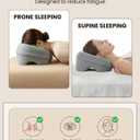 Face Down Pillows for Massage Table, Massage Headrest for Bed, Stomach Sleeping Pillow, BBL Pillows After Surgery Post Eye Surgery Recovery