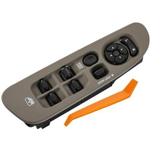 ZAPOSTS Power Window Switch Fits for 2002-2010 Dodge Ram 1500 2500 3500, 2001-2004 Dodge Dakota, Driver Side Control Door vidrios Master Switch OEM 56049805AB.Taupe Panel