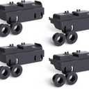 4-Pack WD28X27241 Dishwasher Rack Carrier and Roller Kit Compatible GE Dishwasher Lower Rack Wheels Assembly, Fits L and R Side. Exact Fit ReplacesWD12X28078 WD12X10438 WD12X10439 WD12X10446