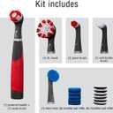 Rubbermaid Reveal Power Scrubber 18-Piece Kit, Cordless Electric Battery Powered Scrub Brush, Water Resistant, for Home/Kitchen/Bathroom/Grout/Tile/Shower/Tub