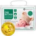 Margaux & May Crib Mattress Protector Pad - Ultra-Soft Waterproof Breathable Premium Bamboo Rayon - Noiseless Fitted Dryer Safe Cover. High Absorbency Oeko-TEX Certified (28 x 52 x 9 inches)
