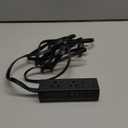 Black Power Outlet, 3 Plugs, L120 inches
