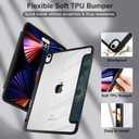 Batianda Case for 11-inch iPad Air 2025 M3 2024 M2 Chip/iPad Air 5th/4th 10.9 inch [Built-in Pencil Holder] Shockproof Cover with Clear Transparent Back Shell TPU Bumper Auto Sleep/Wake, Sun Goddess