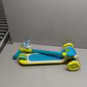 3-Wheel Kids Scooter with Multi-Color Lights on Deck & Wheels  5-Height Adjustable Handlebar, Wide Anti-Slip Deck, Child Safety Certified, Boys & Girls Ages 3+ Supports Up to 150 lbs (Aqua Yellow)