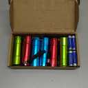 KunHe 6-Pack RGB LED Lights for Kids  Durable Aluminum Shell Battery-Powered (Includes AAA*18) Fun & Colorful Gift for Birthdays Parties and Creative Play