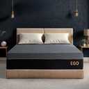 MLILY EGOHOME 12 Inch King Size Mattress, Copper Gel Cooling Memory Foam for Back Pain Relief, Therapeutic Bed in a Box, Foam Made in USA, CertiPUR-US Certified, 76x80x12 Black