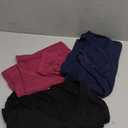 Ficerd 3 Pack Women's V Neck T Shirts, Summer Casual Short Sleeve Tops Loose Fit Rolled Sleeve Tees Trendy Shirts, M