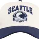 Football Trucker Hat Embroidered Baseball Cap City Fans Cap Hat for Men Women Cotton Cap Adjustable Buckle Strap